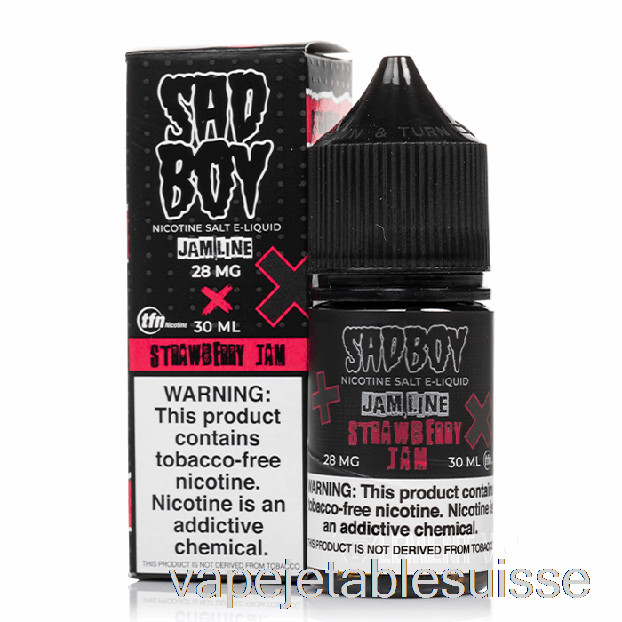 Confiture De Fraises Vape Suisse - Sels De Sadboy - 30ml 28mg